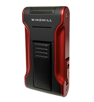 Kantana par Windmill  Briquet à jet de flamme noir/rouge