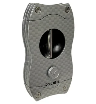 Colibri Coupe Cigare avec Coupe-V en Carbone Argenté