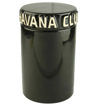 Havana Club Cigar Jar Tinaja noir