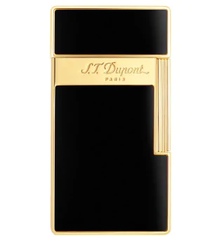 S.T. Dupont Biggy Lighter Noir Laqué Doré 025002