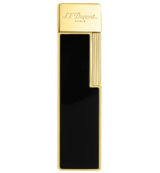 S.T. Dupont Briquet Twiggy Noir Laqué Or 030002
