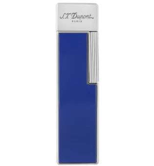 S.T. Dupont Briquet Twiggy Bleu Laqué Chrome 030005