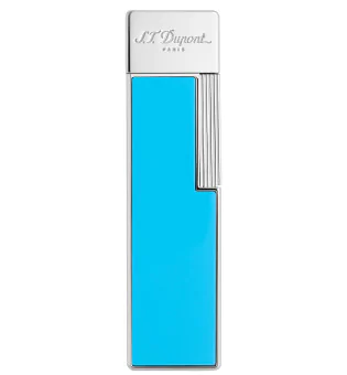 S.T. Dupont Briquet Twiggy bleu clair laqué chromé 030007
