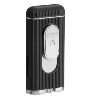 Briquet Xikar Hedron Jet Noir Argent
