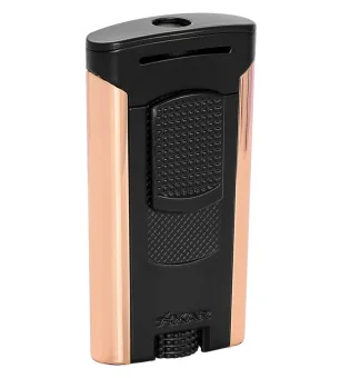 Briquet Xikar Astral Single Jet Noir et Rose Doré