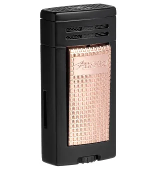 Briquet Xikar Ion Double Jet Noir Rose Doré