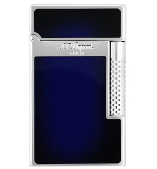 S.T. Dupont Le Grand Cling Briquet Sunburst Bleu Laqué Palladium C23013