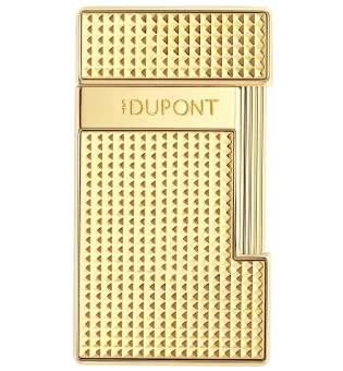 S.T. Dupont Briquet Slimmy Diamond Head Gold 028119