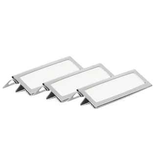 Clips d'étiquettes adorini en métal argenté paquet de 3