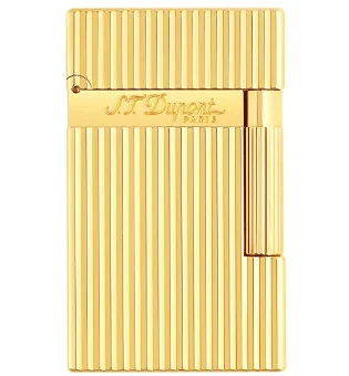 Briquet S.T. Dupont Ligne 2 rayures verticales or jaune
