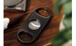 Coupe-cigare adorini 'Fusion' à double lame gun metal édition spéciale carbone