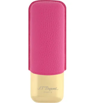 S.T. Dupont - Étui à cigares pour 2 cigares rose/doré 183245