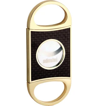 Couteau double lame adorini doré édition spécial carbone