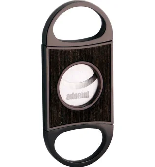 Coupe-cigare adorini  double lame Chêne Gun Metal