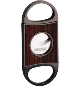 Cutter adorini  double lame Gun Metal Ebony