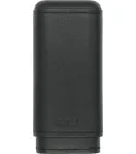 Etui à cigares en cuir véritable adorini pour 2 cigares  - noir