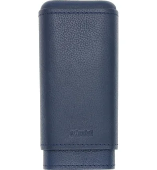 Etui à cigares adorini en cuir véritable pour 2-3 cigares Bleu