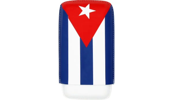 Étui à cigares Cuban Flag pour 3 cigares