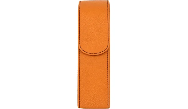 Etui à cigares de poche adorini orange avec fil noir