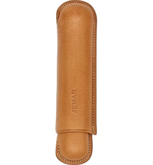 Étui à cigares simple Jemar en cuir Naturel 464/1
