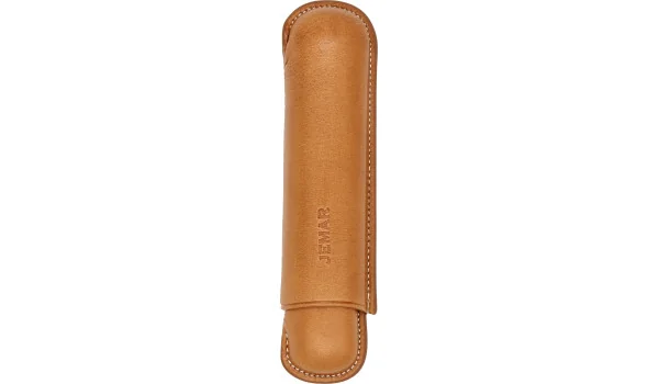 Étui à cigares simple Jemar en cuir Naturel 464/1