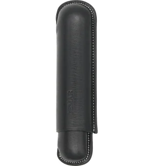 Étui à cigares simple en cuir Jemar noir 464/1