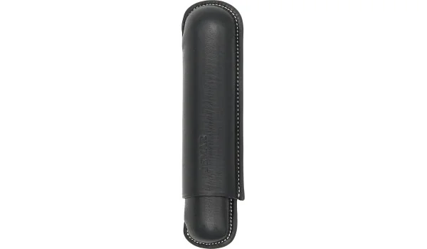 Étui à cigares simple en cuir Jemar noir 464/1