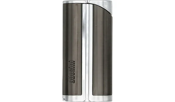 Briquet adorini Single Jet Curve Gunmetal avec poinçon à cigare photo 4