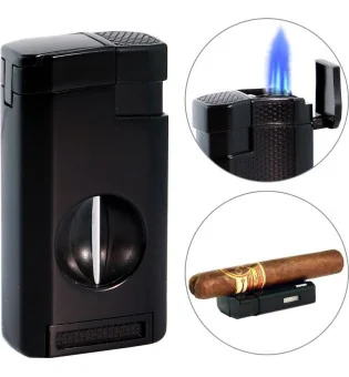 adorini Triple Jet Briquet V-Cut Gun Metal