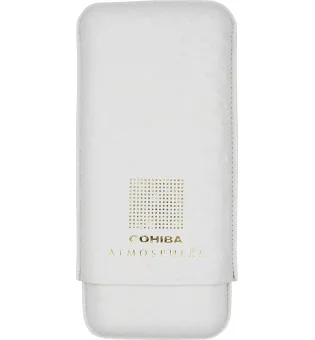 Etui à cigares Cohiba Atmosphere Cuir blanc et or