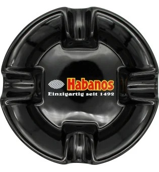 Cendrier Habanos rond noir