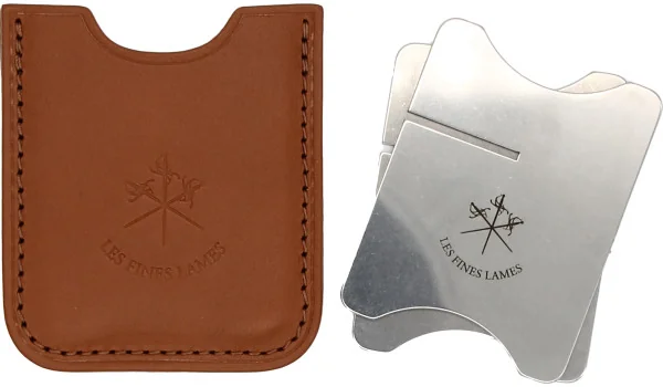 Meuble à cigares Les Fines Lames avec étui en cuir beige