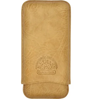 H.Upmann Cigar Case marron pour 3 cigares