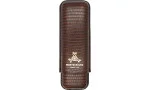 Étui à cigares Montecristo en cuir marron pour 2 cigares