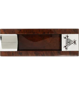 Cendrier Montecristo en pierre d’obsidienne