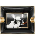 Siglo Ashtray Dog Black