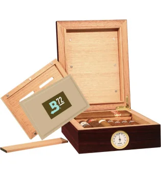 BigSmoke Humidor Mini Brown avec pack Boveda 72 %