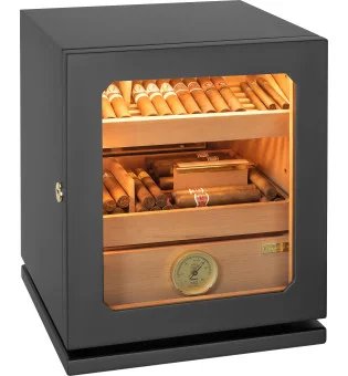 Cave à cigares Adorini Lumina Medium Deluxe noire