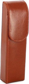 Étui à cigares 2 cuir brun 16cm